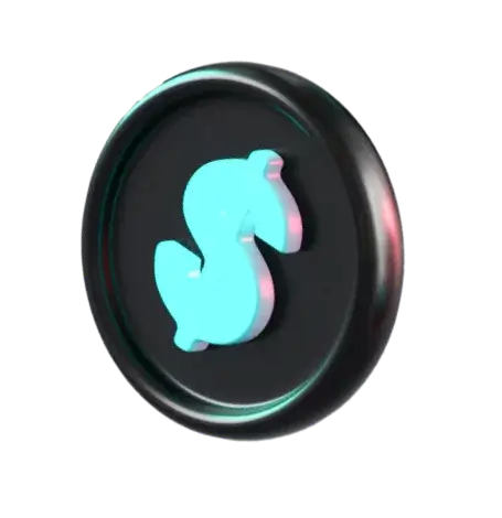 Revenue growth dollar symbol icon